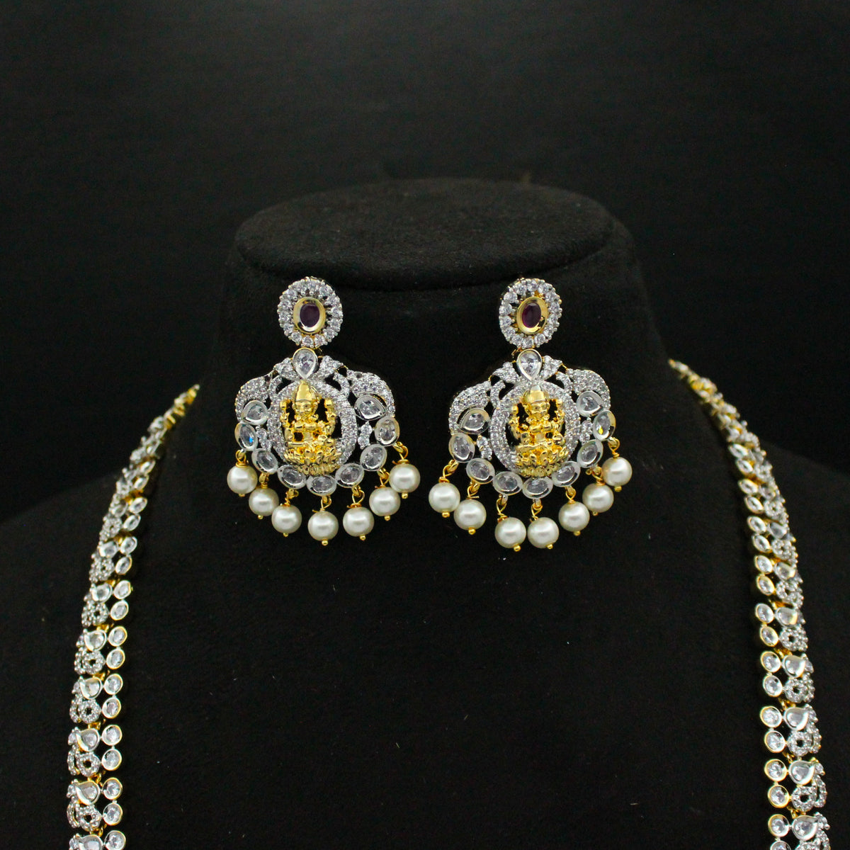 Victorian Lakshmi Peacock Long Necklace