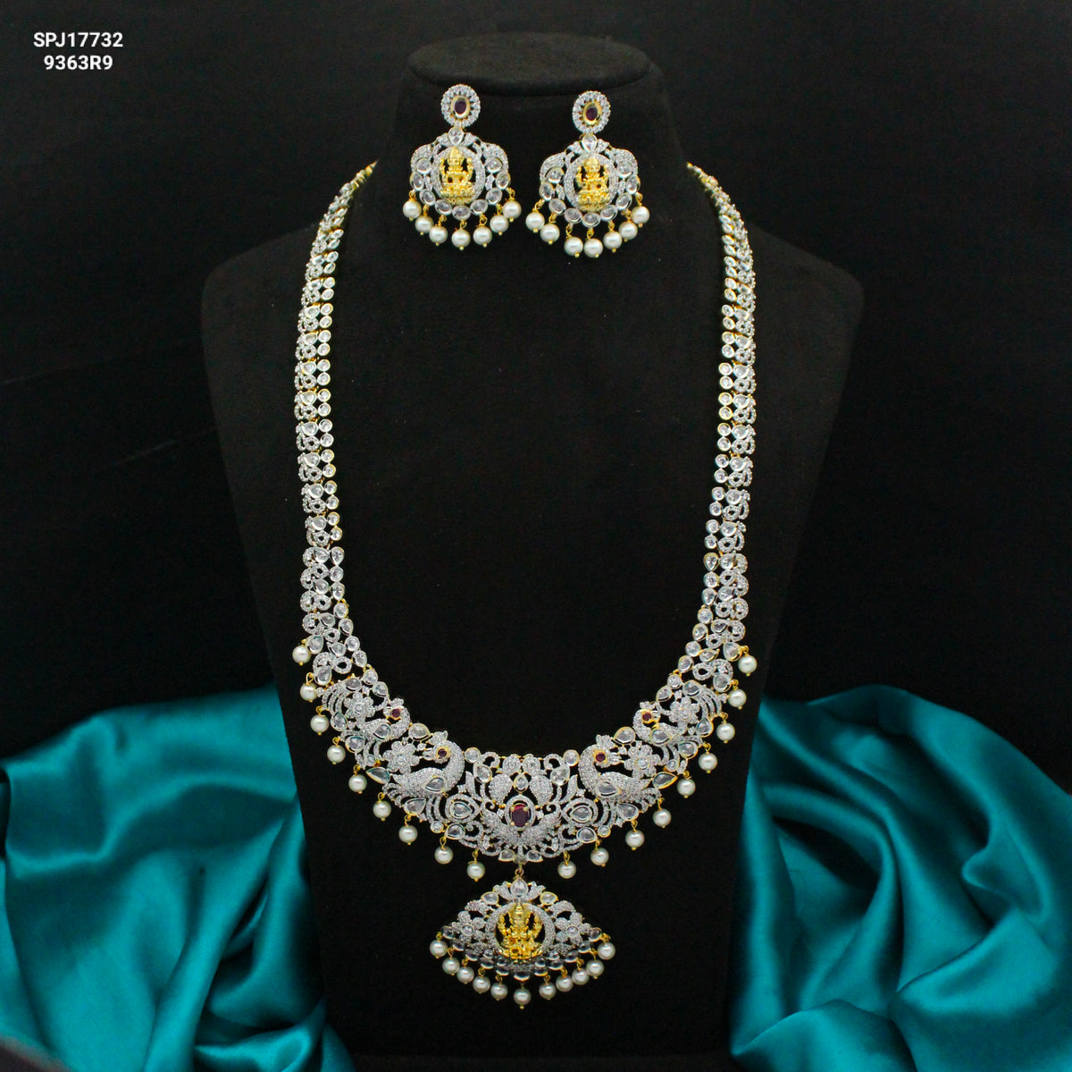 Victorian Lakshmi Peacock Long Necklace