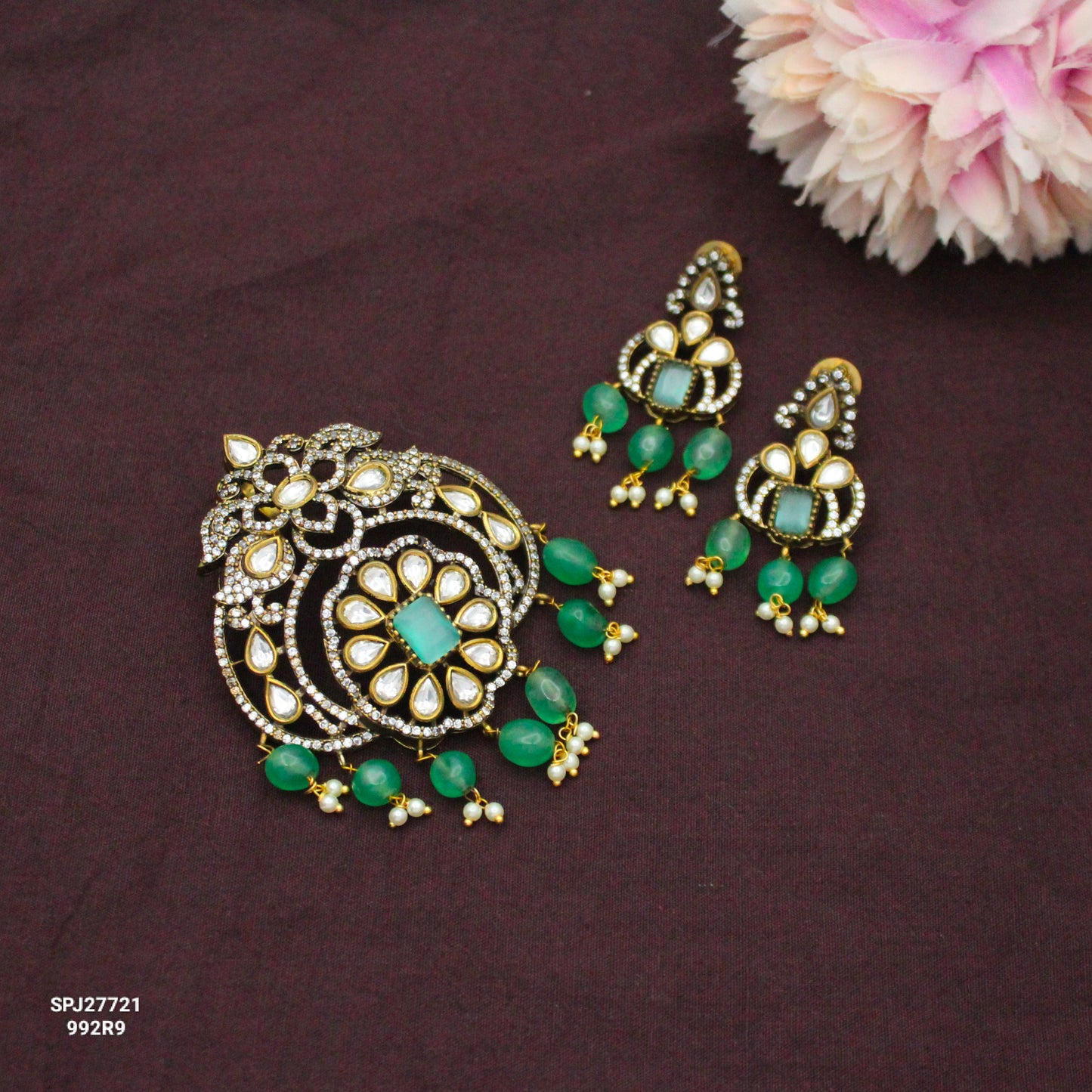 Victorian Pendant Set with Earrings SP-27721