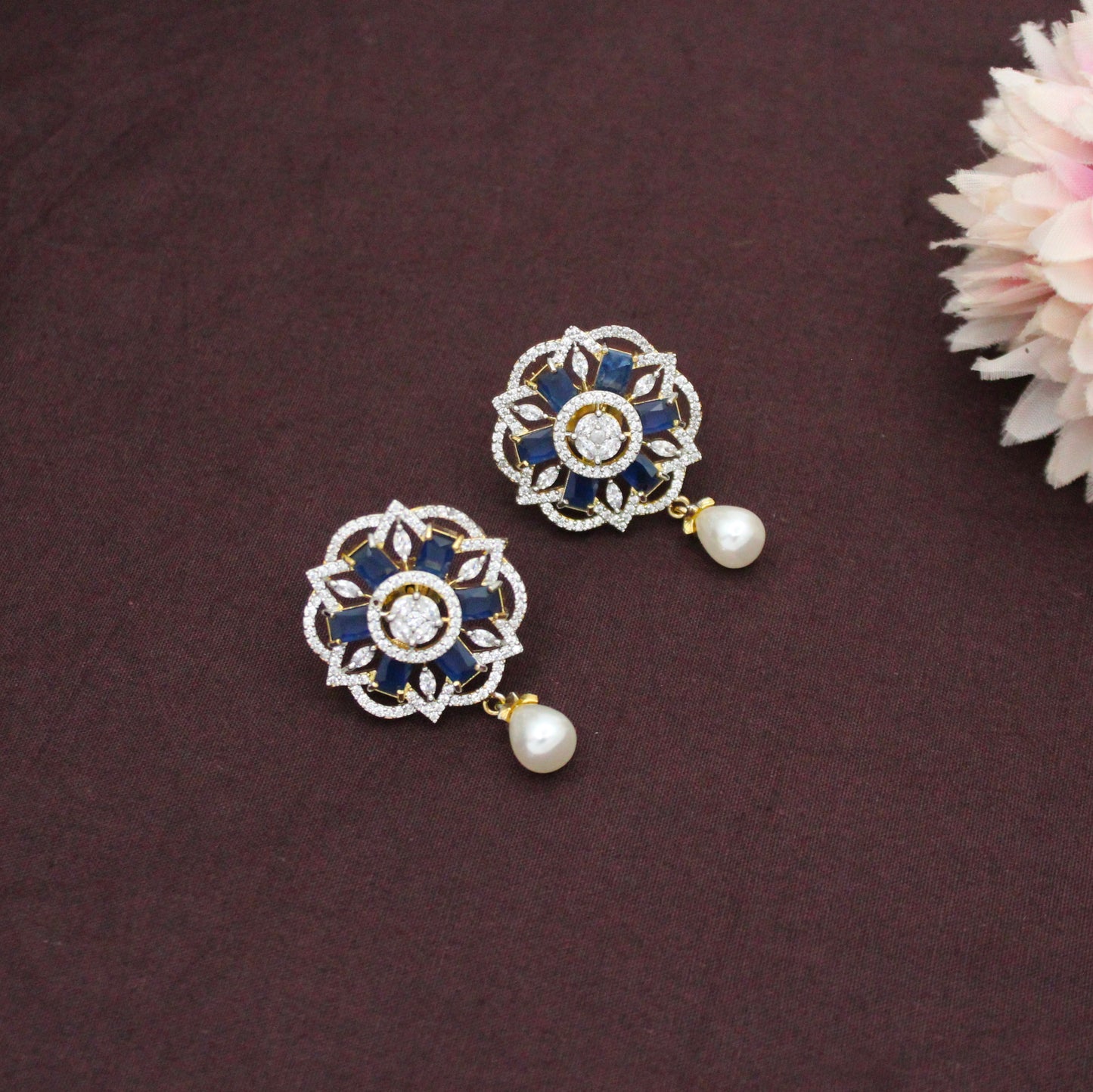 GJ Navy Blue Pendant Set
