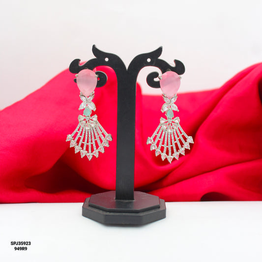 35923 Platinum Pink Earrings