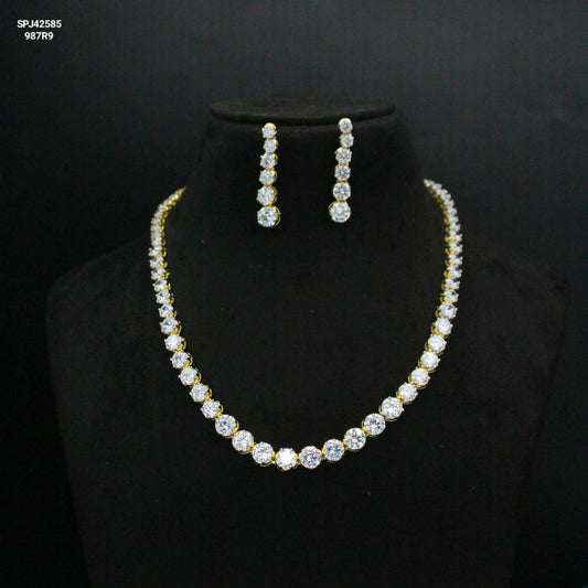 42585 GJ Single Line Necklace