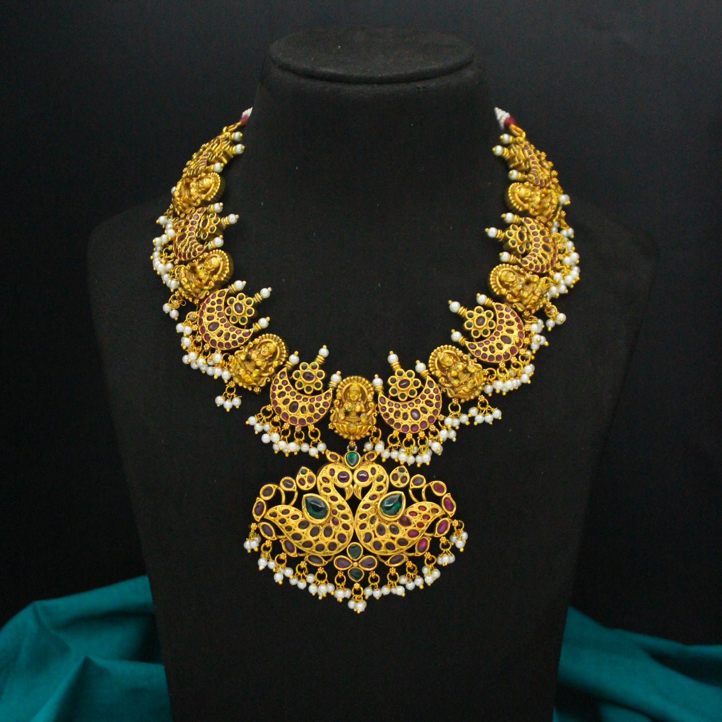 42593 Nakshi Laxmi Multi Short Necklace Set
