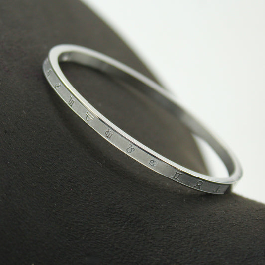 Zodiac Sign Bracelet Silver
