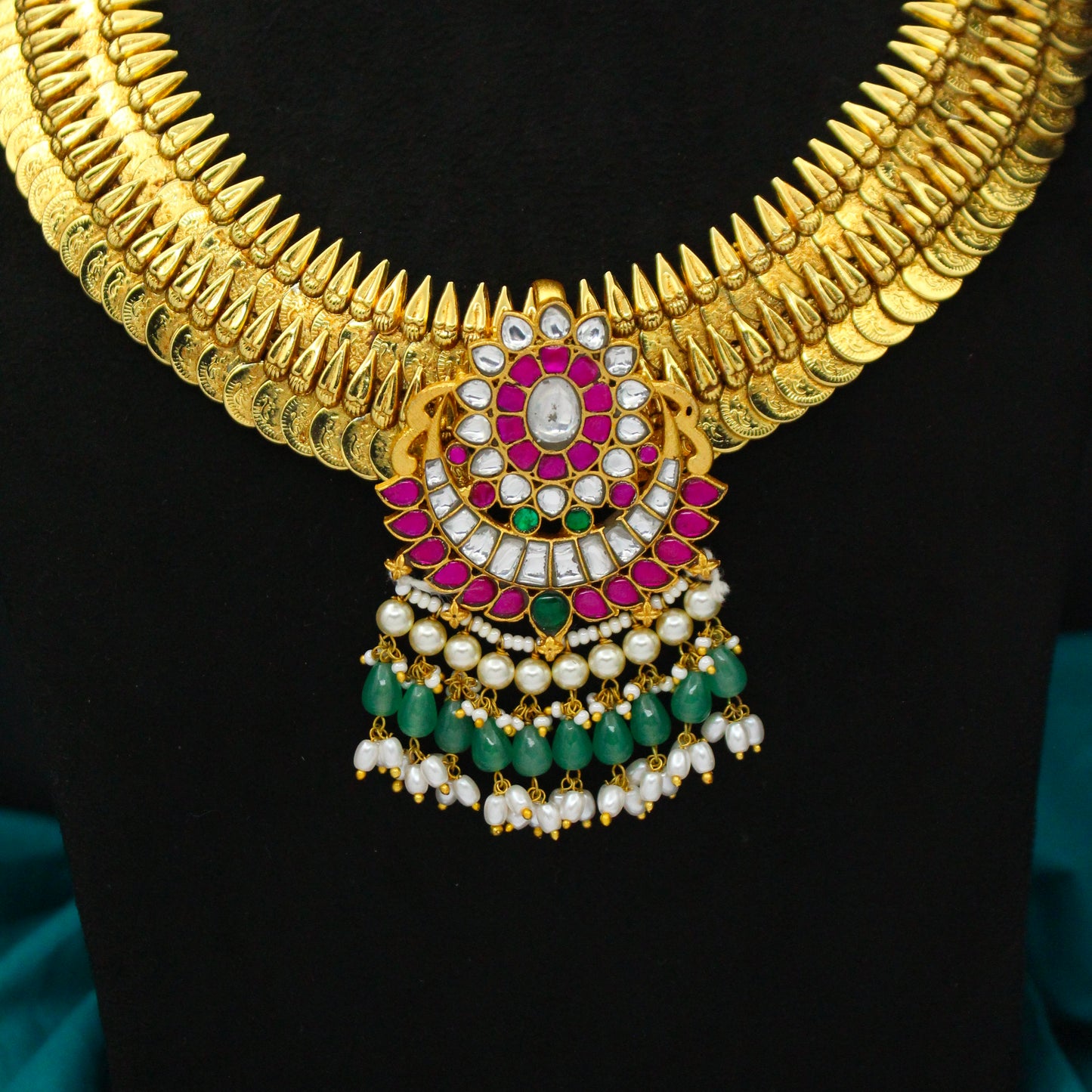Nakshi Laxmi Kasulu With Jadau Locket