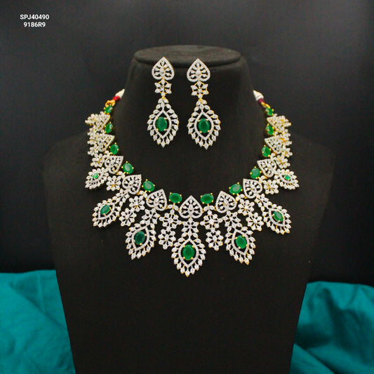 40490 GJ Necklace Green