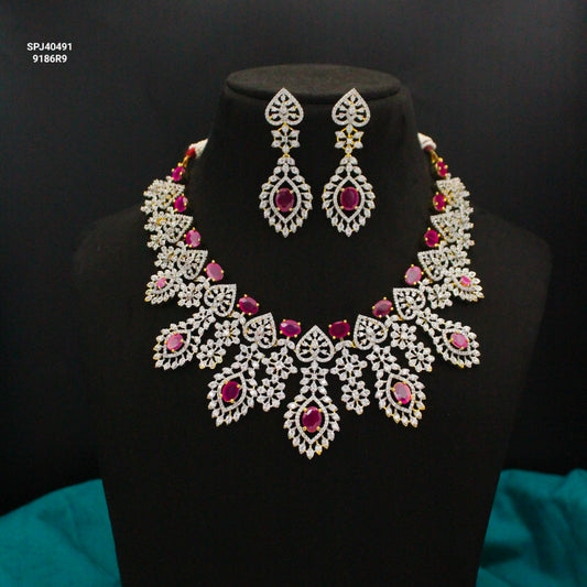 40491 GJ Necklace Red