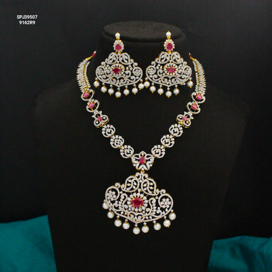 39507 GJ Ruby stone necklace