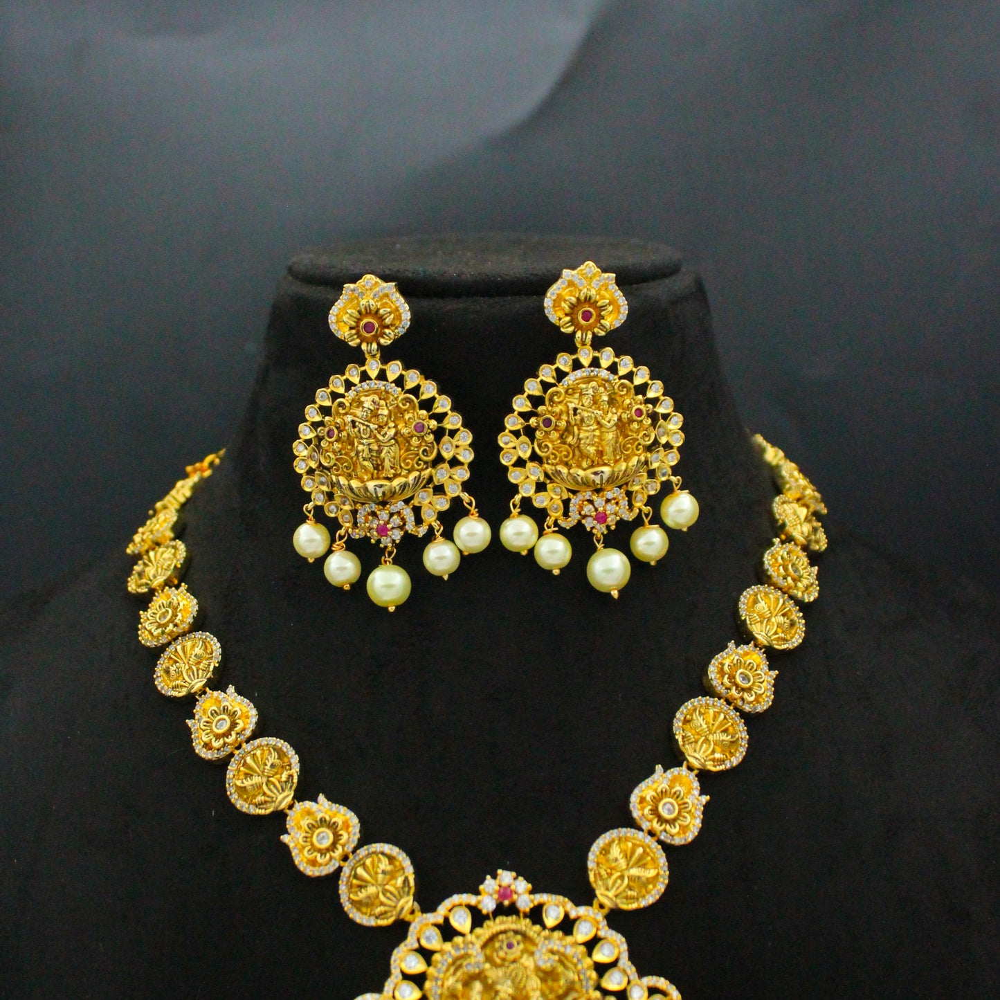 19931 Radha Krishna  Short Necklace Set