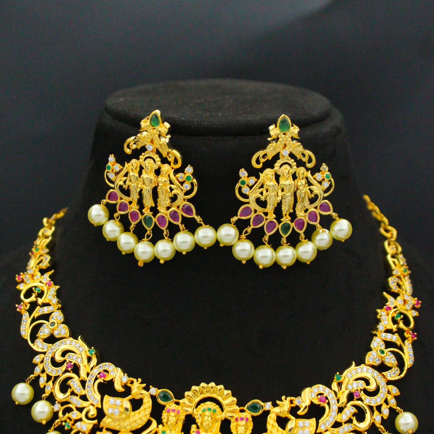 Ramparivar Gold Short Necklace Set SP-22124