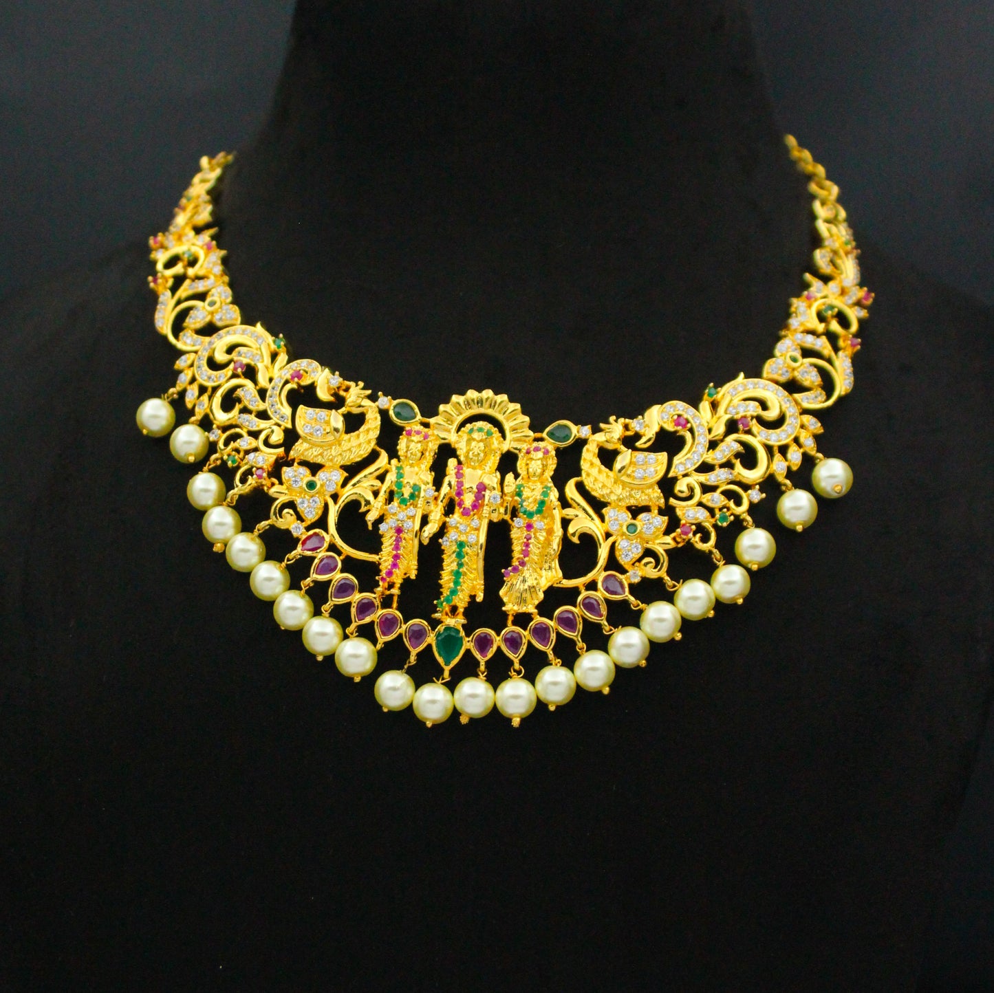 Ramparivar Gold Short Necklace Set SP-22124
