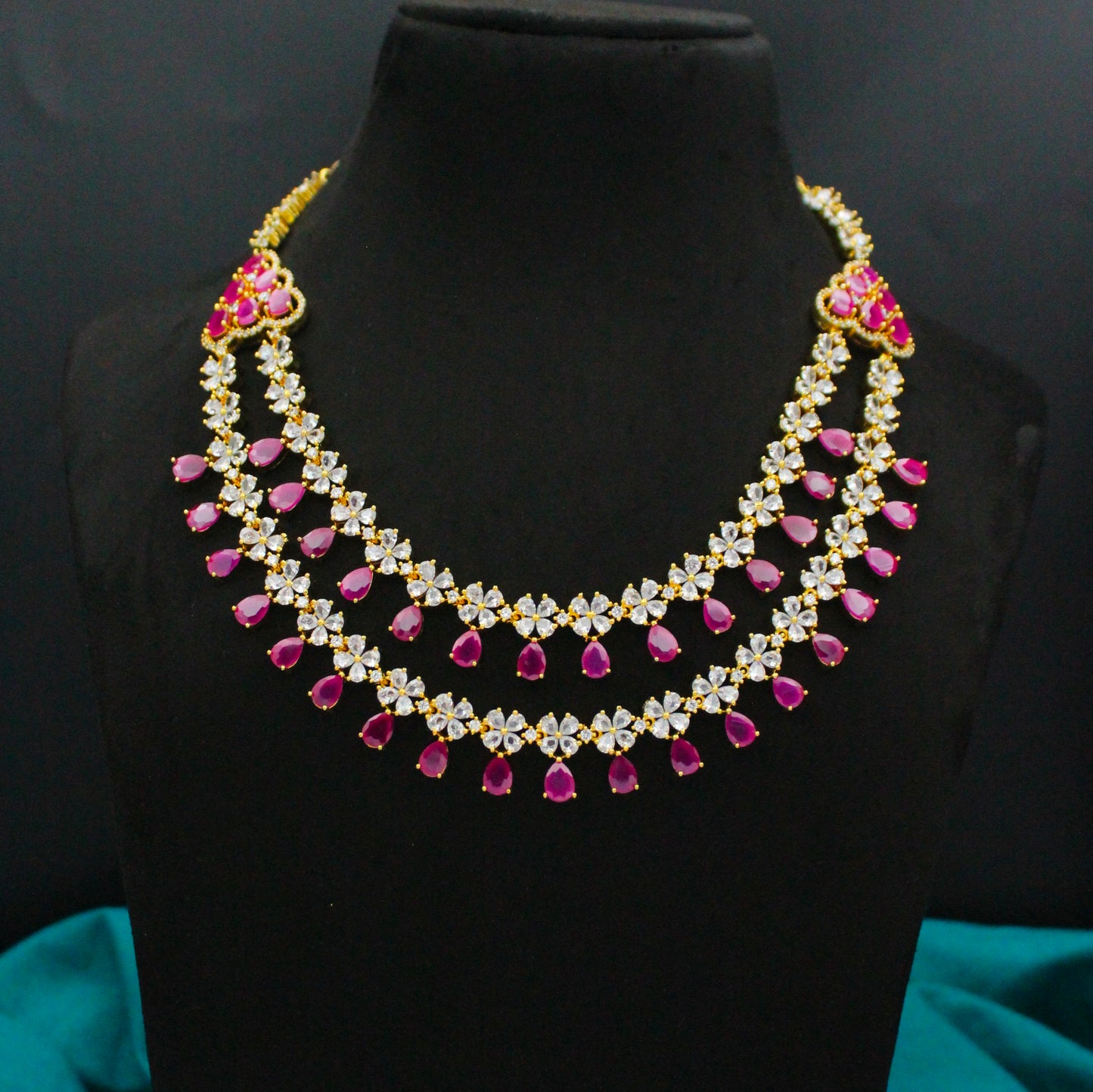 Gold Polish 2-Layer Necklace SP-9183
