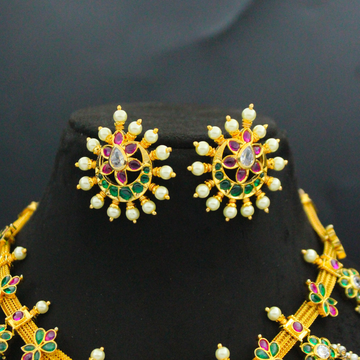Peacock Kante Necklace