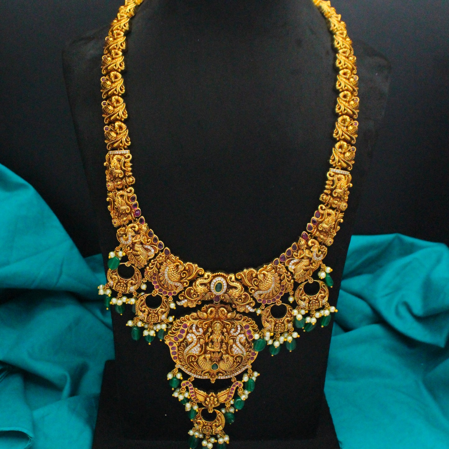 39603 Nakshi Laxmi Long Necklace Set