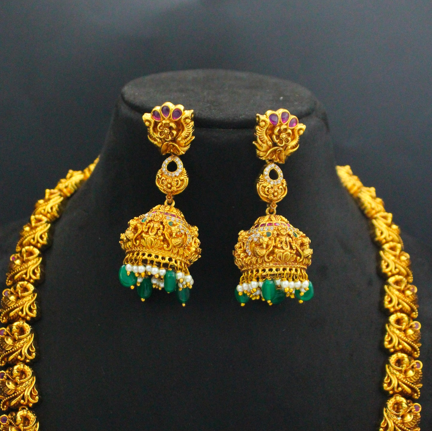 39603 Nakshi Laxmi Long Necklace Set