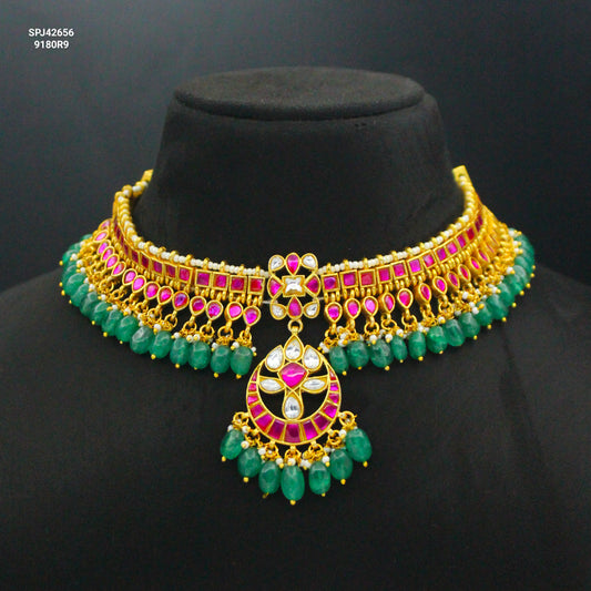 42656 Fully flexible Jadau Necklace