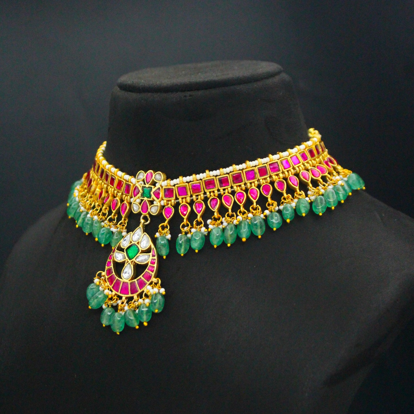 42655 Jadau Fully Flexible Necklace Multi