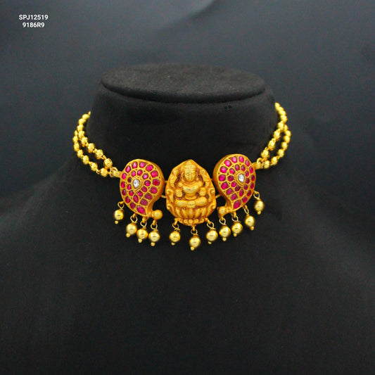 Jadau laxmi choker