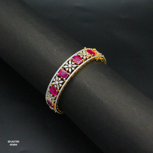42785 GJ Openable 1 Piece Red Bangle