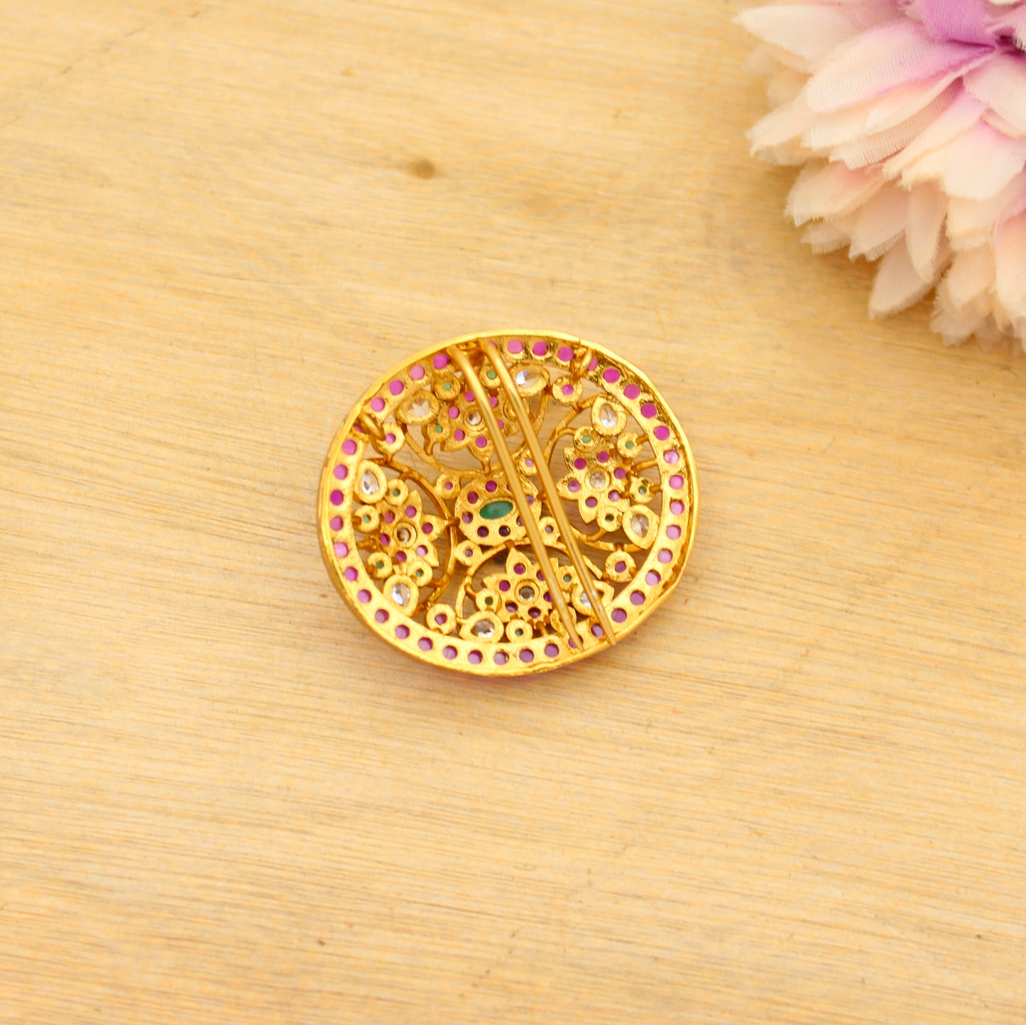 Pota Stone Multi Floral Locket 42842