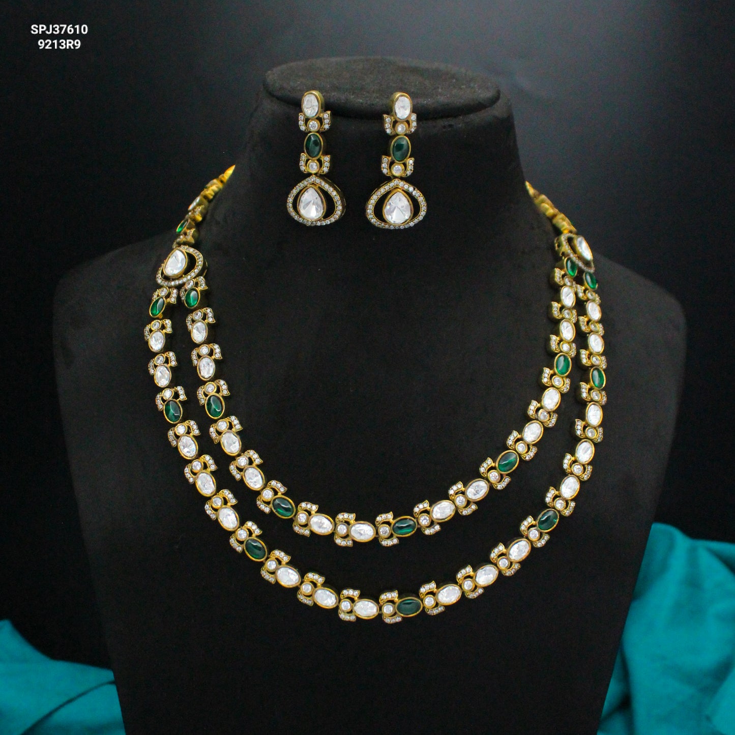 Victorian Moissanite 2-Layer Necklace SP-37610