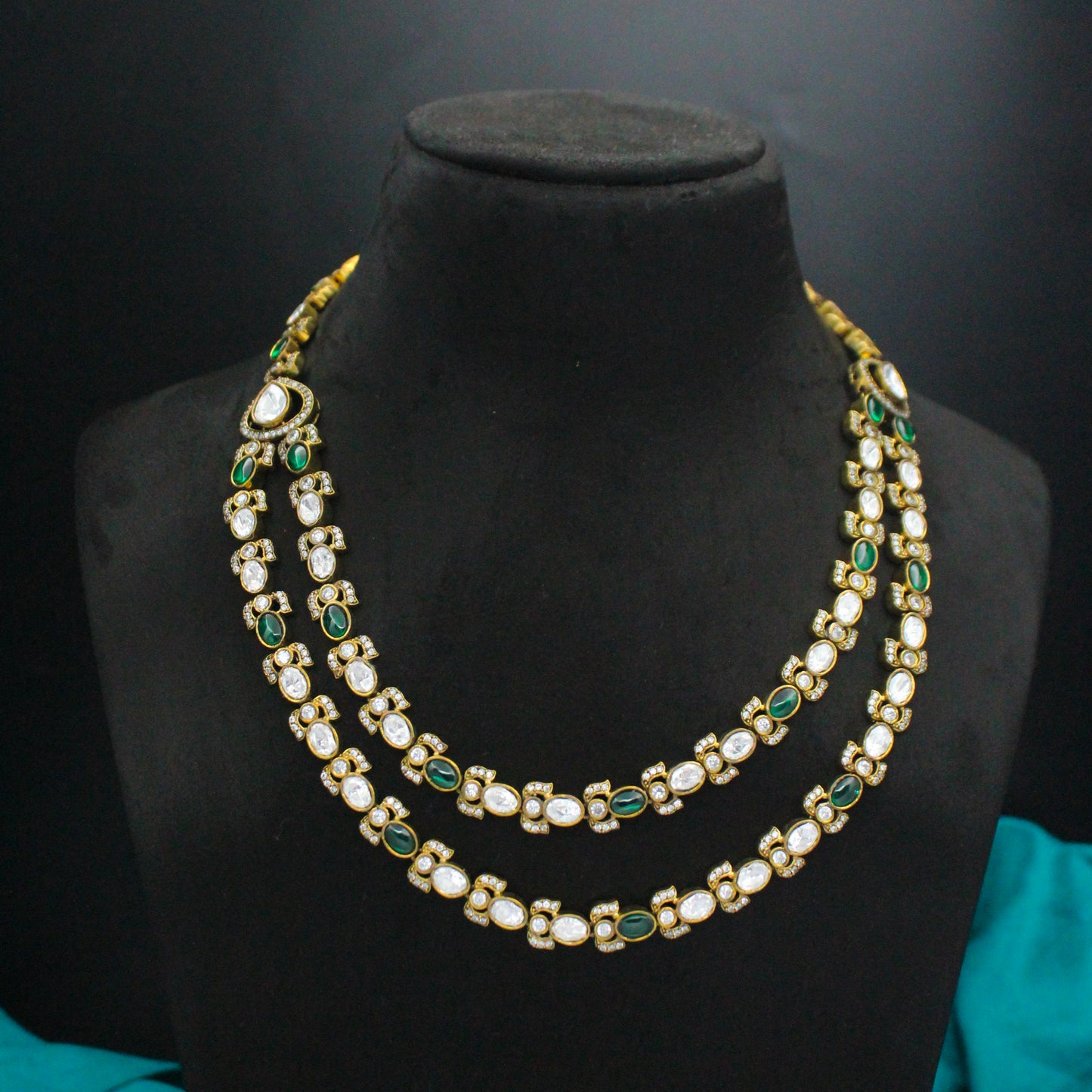 Victorian Moissanite 2-Layer Necklace SP-37610