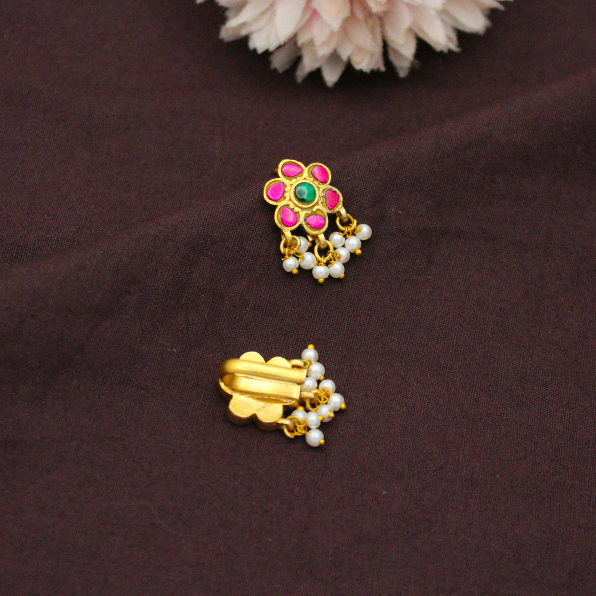 Traditional Jadau Kundan Flower Multi Bugadi