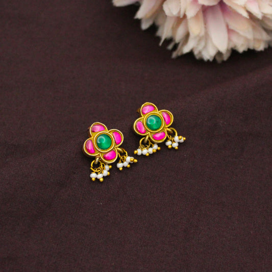 Traditional Jadau Kundan Floral Bugadi