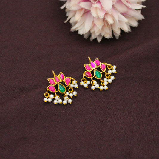 Traditional Lotus Jadau Kundan Multi Bugadi