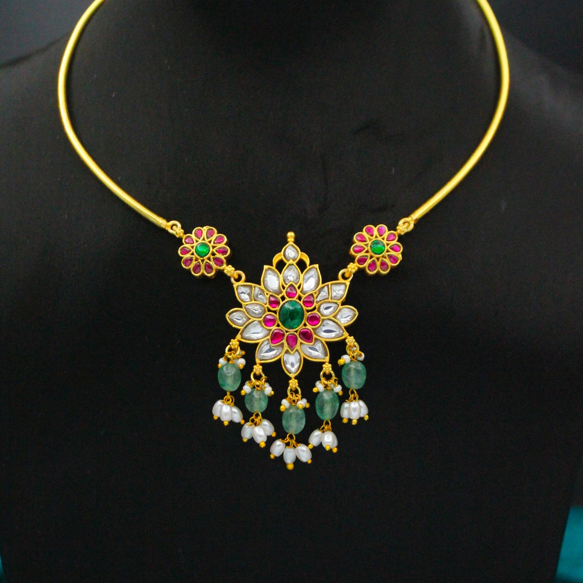 Traditional Jadau Kundan Multi Kante 42944