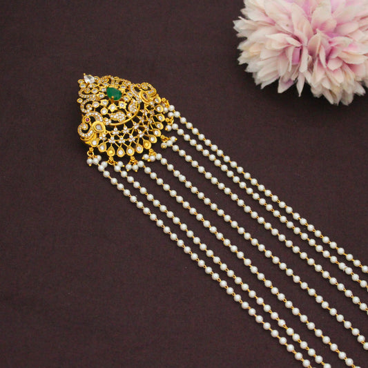 Premium Green Pearls Hair Pin For Bridal Hair Accessories 42931 10-11 Inches