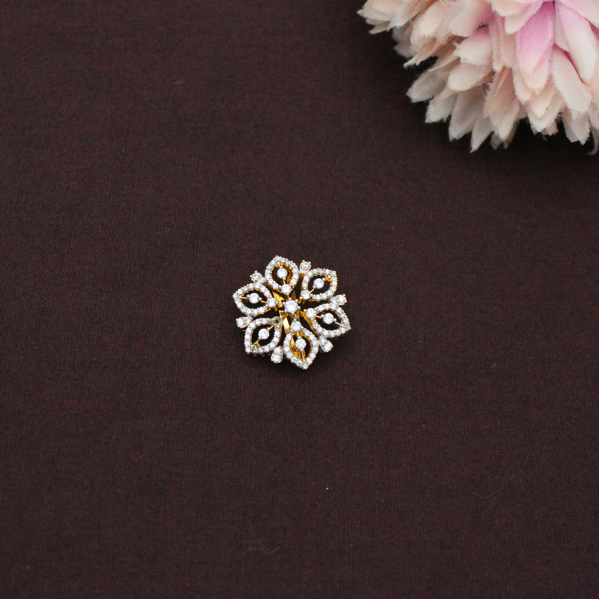 Premium Real Diamond Look Bridal Suryudu & Chandrudu 41310