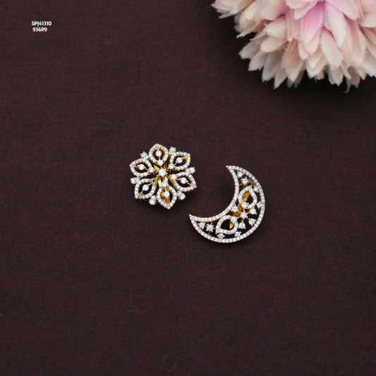 Premium Real Diamond Look Bridal Suryudu & Chandrudu 41310