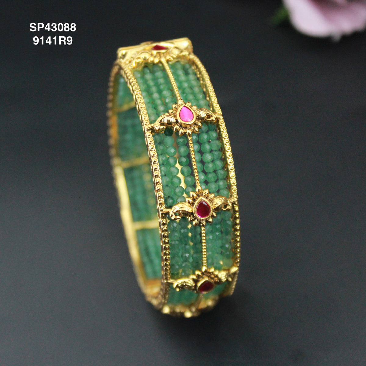Nakshi Jadau Openable beads bangles