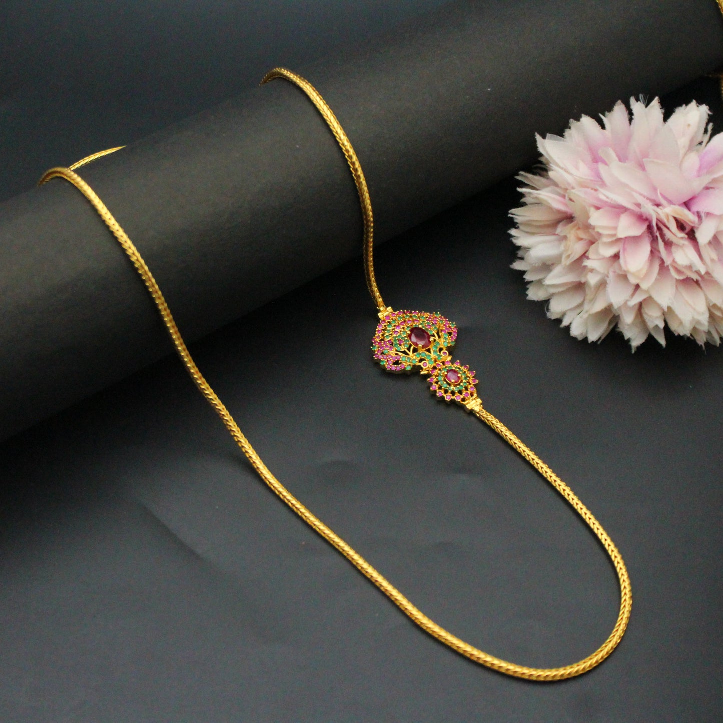 Gold Chain With Side Locket