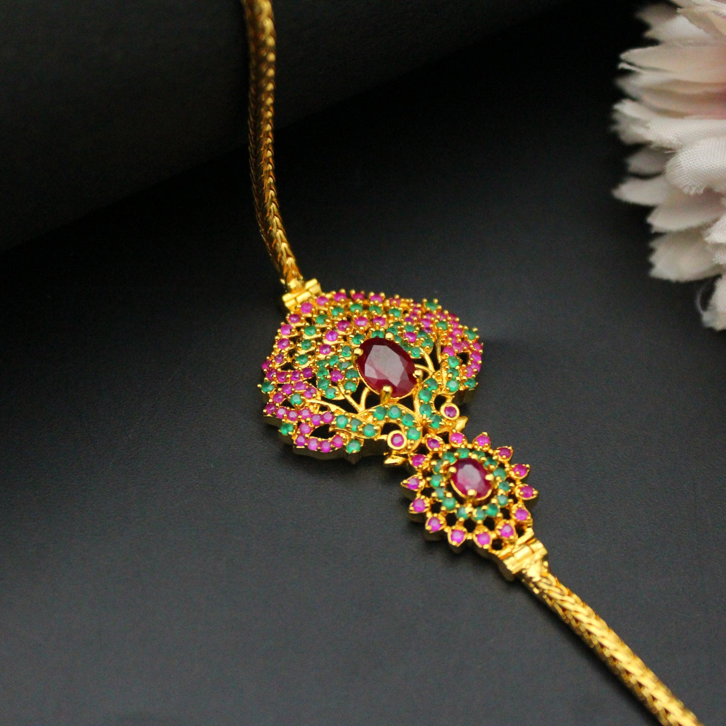 Gold Chain With Side Locket