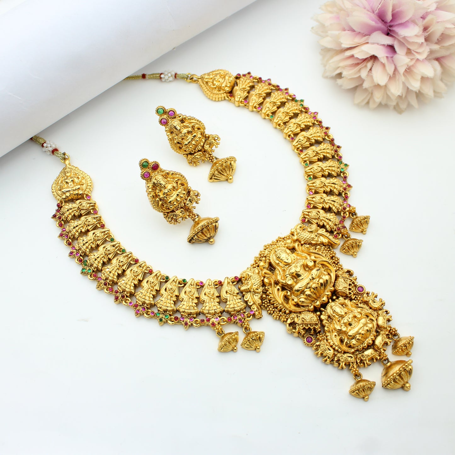Nakshi Laxmi Short Multi Necklace