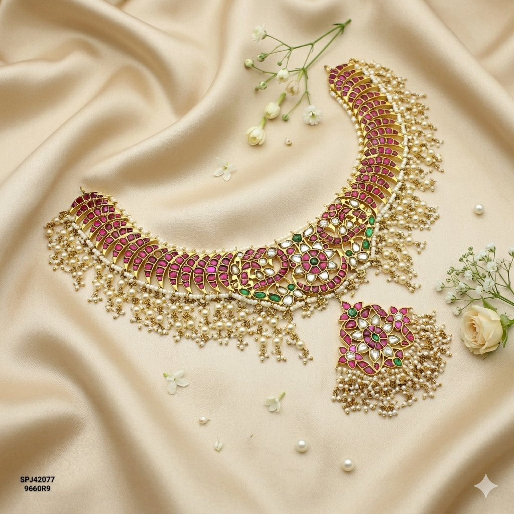 Jadau Peacock Necklace