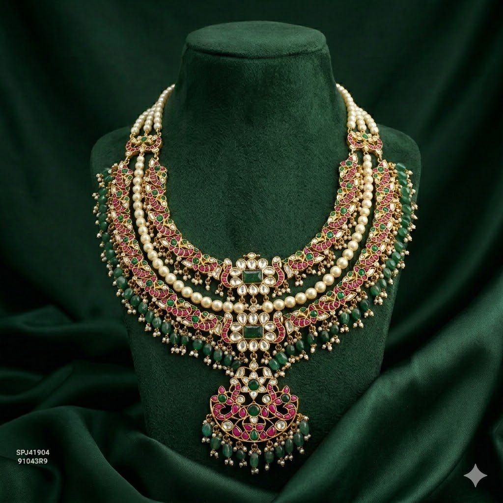 41904 Jadau Heavy Necklace