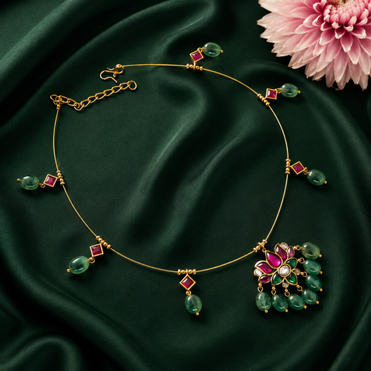41785 Jadau Lotus Invisible Chain