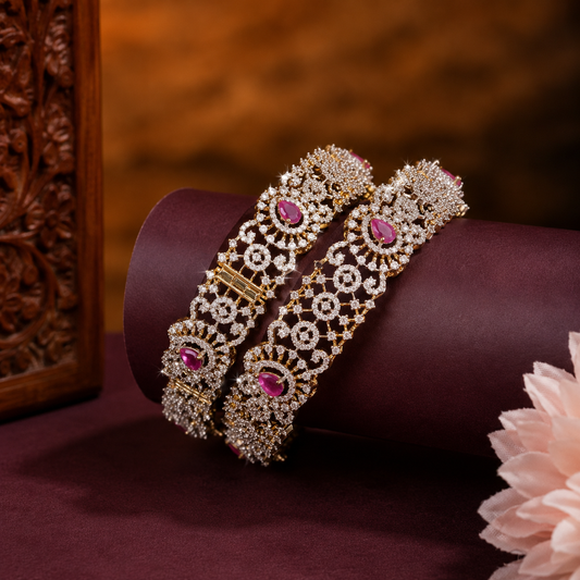41183 GJ Openable Bangles Red