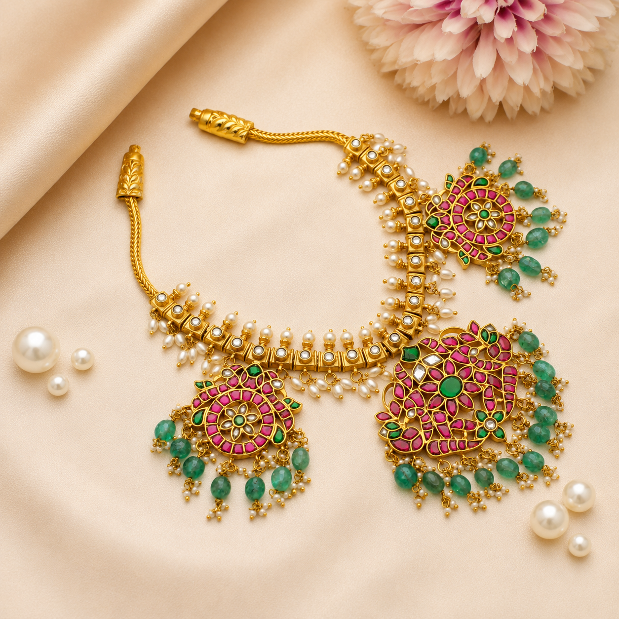 41899 Jadau hasli necklace