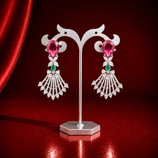 35924 Platinum Multi Earrings