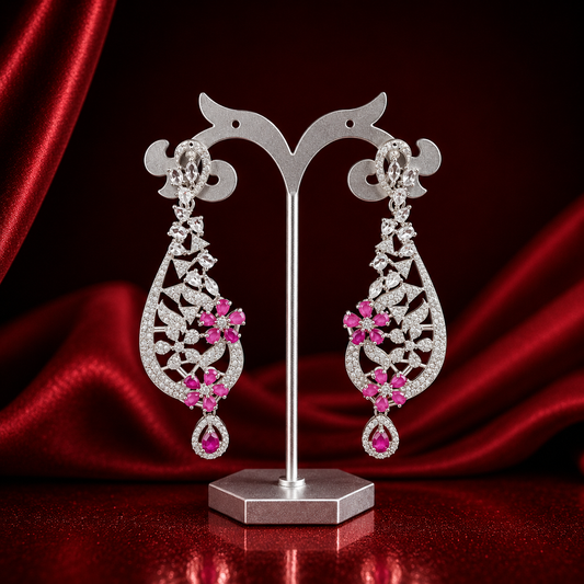 35917 Platinum Dark Pink Hangings