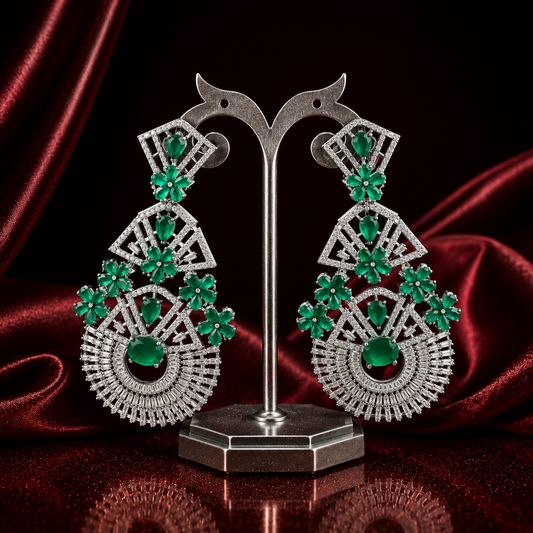 1312 platinum big earrings