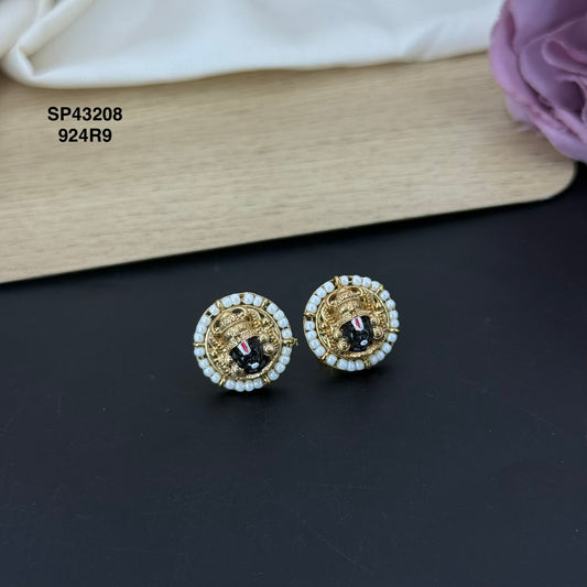 Balaji God Motif studs with push back 43208