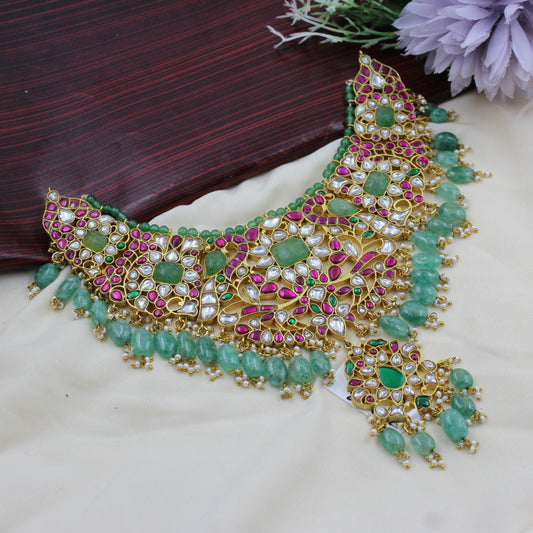 39293 Jadau Bridal necklace