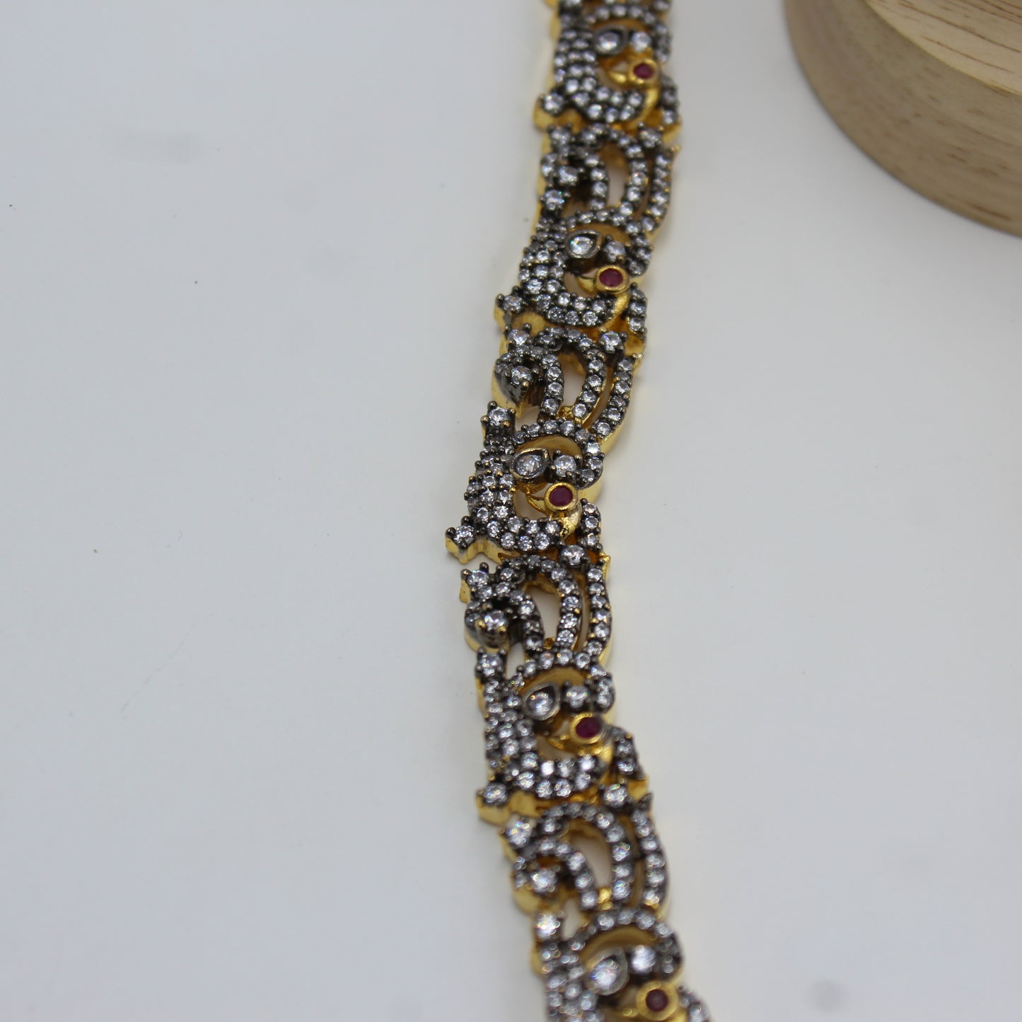 Victorian Peacock long necklace