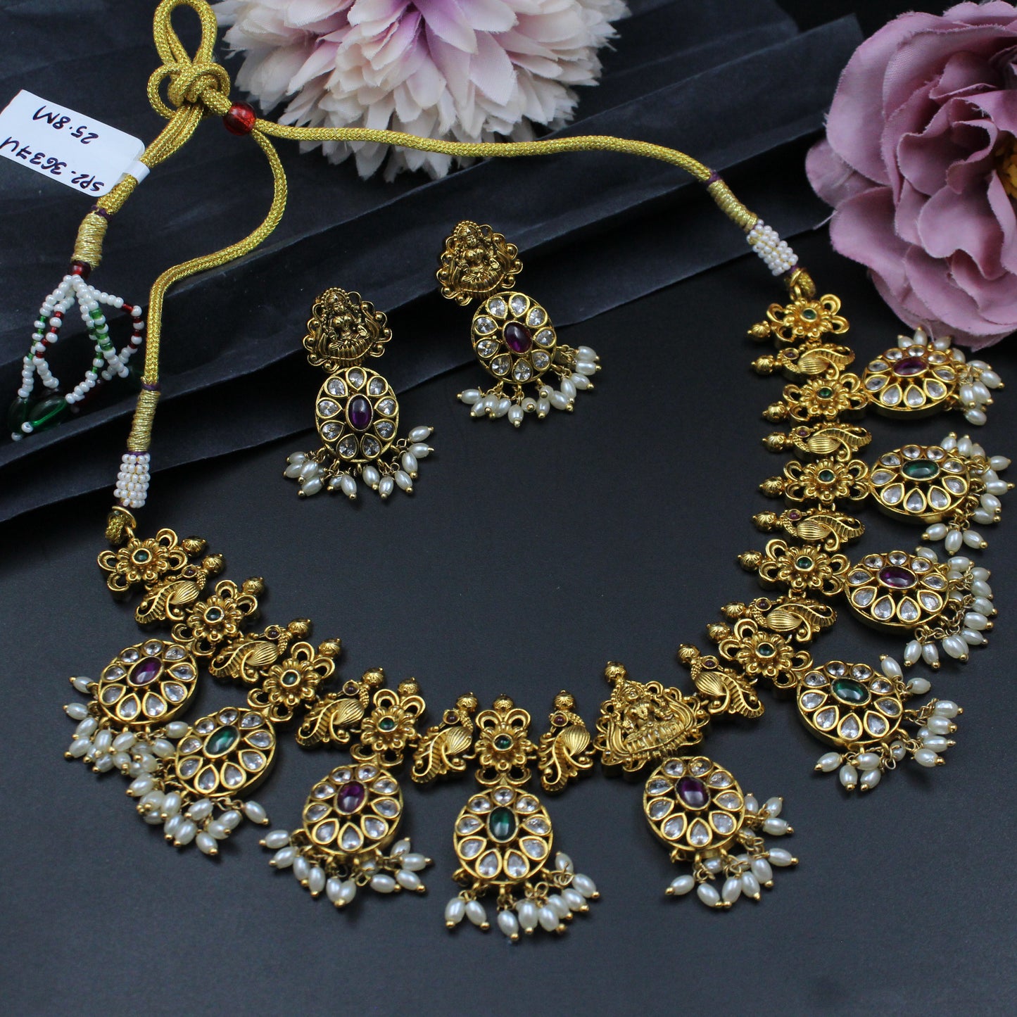 36374 Guttapusalu Short Necklace Multi