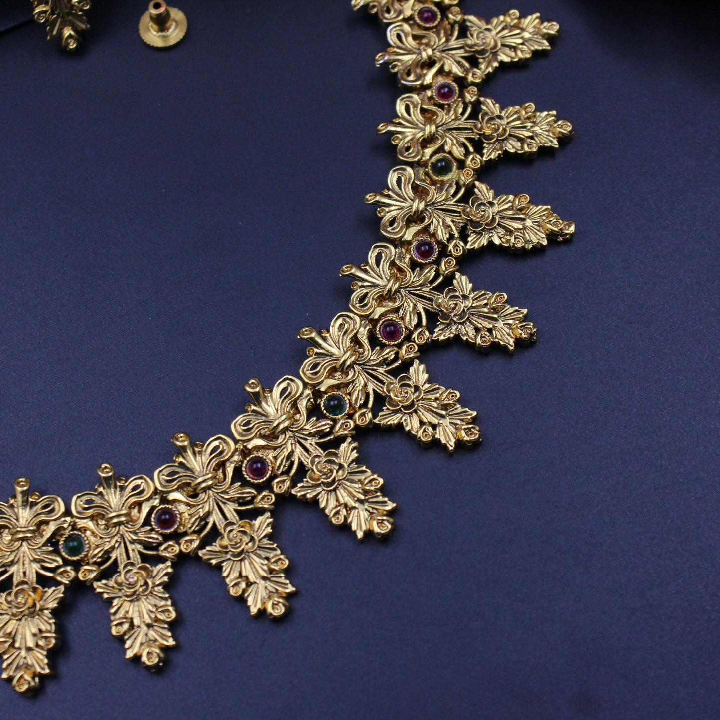3334 Gold Kempu Flower Short Set